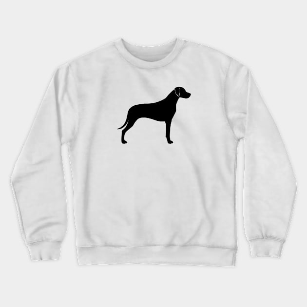 Rhodesian Ridgeback Silhouette Crewneck Sweatshirt by Coffee Squirrel